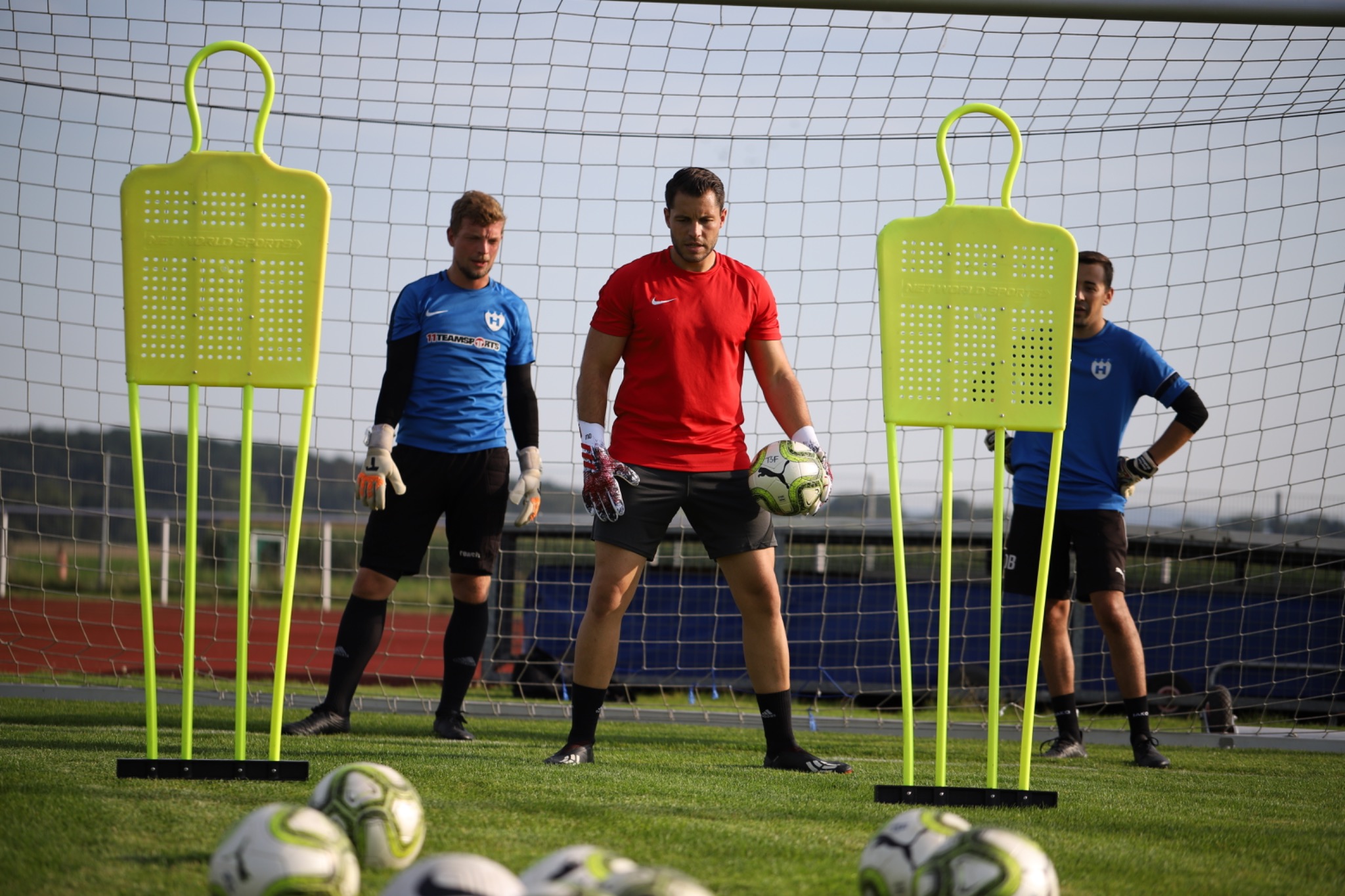 Torwarttraining auf dem Platz
